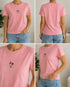 Levi’s Damen T-Shirt Rosa mit gesticktem Blumenlogo