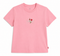 Levi’s Damen T-Shirt Rosa mit gesticktem Blumenlogo