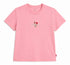 Levi’s Damen T-Shirt Rosa mit gesticktem Blumenlogo