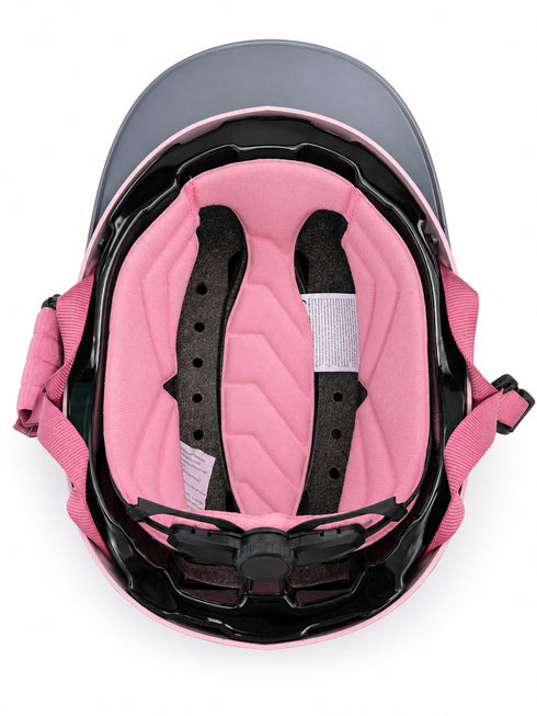 PFIFF ProtectionX Reithelm Kinder – Pink – Größenverstellbar – Sicherheitsreithelm