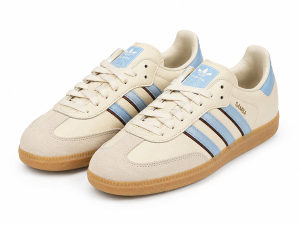 adidas Samba OG Herren – Wonder White / Clear Sky – JS5041