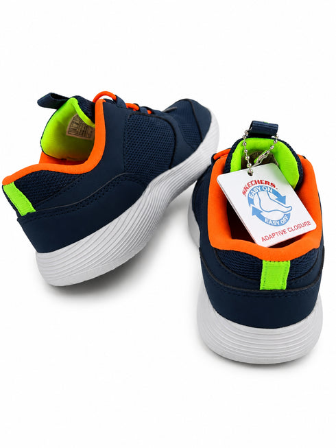 Skechers Slip-ins Dyna-Lite Turbo-Brisk Buddies – Navy/Orange