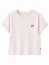 Levi’s Damen T-Shirt mit Brusttasche & Blumenstickerei