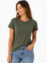 Levi’s Damen Rib T-Shirt – Olivgrün