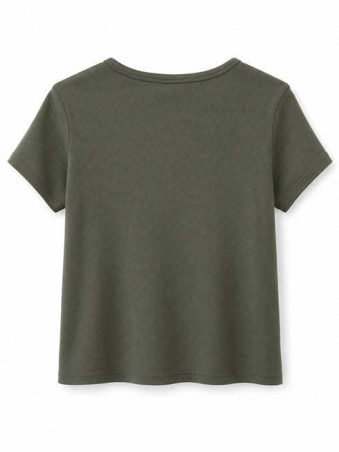 Levi’s Damen Rib T-Shirt – Olivgrün
