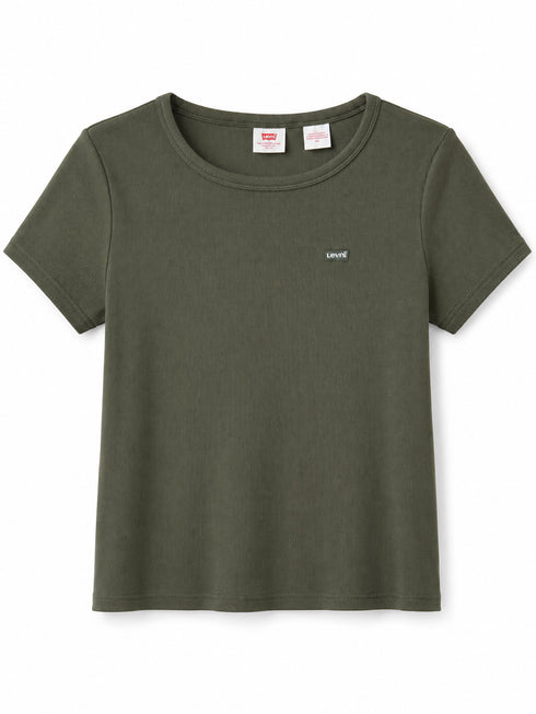 Levi’s Damen Rib T-Shirt – Olivgrün