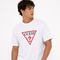 GUESS Jeans Oversized T-Shirt Weiß mit ikonischem Triangle Logo – Herren